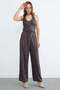 Leopard Patterned Pleated Palazzo Trousers - 6