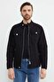 Zippered Pocket Judge Collar Denim Jacket - 3