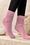 Original Women's 3-Pair Premium Thick Drawstring Slouchy Long Socks Soft Textured Cotton Terry Sole Boot Socks Compatible with Aerobics Knee-Length Dust Socks Home Sleep Warm Winter Socks Set - 3-Pack - 6