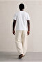 Men's Regular Crew Neck Cotton Basic White T-Shirt - 6