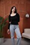 Mi̇ra Square Collar Lace Bluz T-Shirt - 4