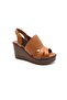 VENUS 2310801Y Wedge Heel Elastic Leather Women's Sandals - 4