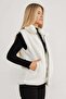 Polo Neck Zippered Plush Vest - 2