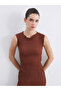 Original Oval Collar Textured Blouse - 2