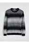 Esvab • Modern & Distinctive Zero Roba Collar Striped Men's Knitwear Sweater - 6