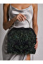 Varia |   Satin Fabric Silver Metal Handle Women's Handbag Evening Dress Bag