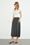 Polka Dot Modal Skirt with Elastic Waist - 7