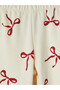 Ozmarka New Season Bowknot Printed Girls' Jogger Sweatpants - 3