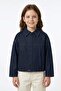 Zippered Pleated Girls' Jacket