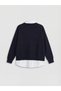 Trendlucky Shirt Collar Girl's Knitwear Sweater with Difference in Color - 2