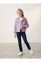 Girl's Colorful Mobile Hooded Seasonal Denim Jacket - 2