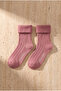 Children's 5-Piece Towel Socks Purple Mix - 3