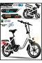Folding Electric Bike 350W Motor 36V8AH Battery 40 KM/H Speed 25-30 KM Range Disk Brakes