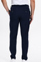 Men's Navy Blue Jogger Pants with Tie Waist, 4 Pockets, Lycra, Regular Fit, Comfortable Cut - 6