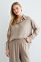Basic Buttoned Casual Crinkle 2-Piece Set - 8