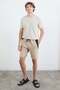 Text Printed Colorful Garnished Zippered Pocket Shorts