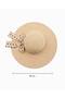 Wide Brim Summer Straw Hat with Polka Dot Ribbon Detail - 2