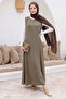 Jile Dress Belted Khaki Suit - 3