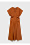Midi Dress with Gathered Sides - 3