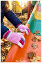 100% Acrylic, Stretch Fabric Colors Girls' Gloves (Ages 4-10)