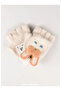95% Viscose 5% Spandex, Girls' Soft Covered Cut Gloves (Ages 4-8) - 3