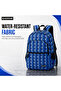 Unisex School bag | 3 Compartments, Large Capacity, Water Resistant | Backpack for School, College & Office Use (Blue) - 5