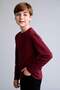 School 100% Cotton Oversize Crew Neck Long Sleeve T-Shirt for Boys E9661A825Au - 3