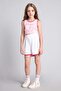 Modal Elastic Waist Pink Piping White Shorts for Girls H4559A826Sm - 4
