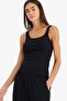 Slim Fit Slim Fit Basic Plain Crew Neck Ribbed Camisole Athlete E5540Ax25Sm - 3