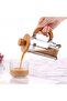 Metal Cage Bamboo Handle Bamboo Lid Glass Herb Strainer French Press 350 Ml. - 4