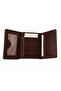 Genuine Leather Vertical Magnet Unisex Brown Wallet with Gift Box Mcz3018 - 3