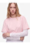 Cotton Lace Detailed Long Sleeve Crew Neck T-Shirt