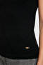 Women's Black Crew Neck Basic T-Shirt 50323534-Vr046 - 6