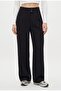 Lycra Series Move Double Buttoned Stretchy Black Palazzo Pants