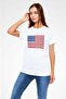 Usa White Unisex T-Shirt T-Shirt - 3