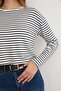 Striped Crop Slim Knitwear Sweater - 7