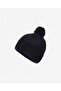 Women's Minna Beanie Fo 2779 Black Winter Beanie with Pompom, Made of 78% Polyamide and 22% Acrylic. - 2