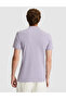 Lilac Slim Fit 100% Cotton Buttoned Polo Collar Basic T-Shirt 50291625-Vr034 - 5