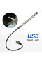 مصباح قراءة LED أسود يعمل بمنفذ USB، مصباح مكتبي مرن بذراع مرنة، مصباح طاولة LED صغير محمول 5 فولت - 4