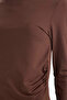 Fitted Crew Neck Long Sleeve T-Shirt G5677Ax25Wn - 4