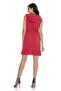 Women's Hooded Stone Mini Red Dress - 5