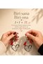 Valentine's Day Gift 1+1=11 Heart Keychain (1 Piece Sold)