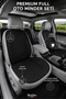 Premium Car Seat Cushion Set - Full Set - Anti-Sweat - Easy Installation - Non-Slip Base - Car Seat Cover - 4