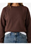Regular Fit Three Thread Sh Fleece-Lined Long Sleeve Crew Neck Basic Sweatshirt - 4