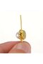 M Gold 50pcs Gold & Silver Rhinestone Pearl Sewing Beads — Sparkly & Elegant Embellishments for Jewe - 4