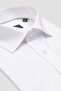 Fabio Non Iron Twill Cotton Comfort Fit White Classic Collar Men's Plain Shirt - 2