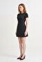 Short Sleeve Mini Length Bodycon Women's Dress - 3