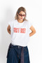 Guns N' Roses Illusion Printed White Zero Sleeve Tshirt