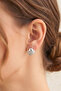 Summer Themed Seashell Model Silver Color 2-Piece Earring Set - 5
