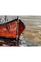 Fishing Boat Seascape Wall Art – Colorful Sailboat Poster(60x120 cm Wrap Framed) - 7